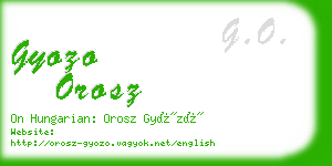 gyozo orosz business card